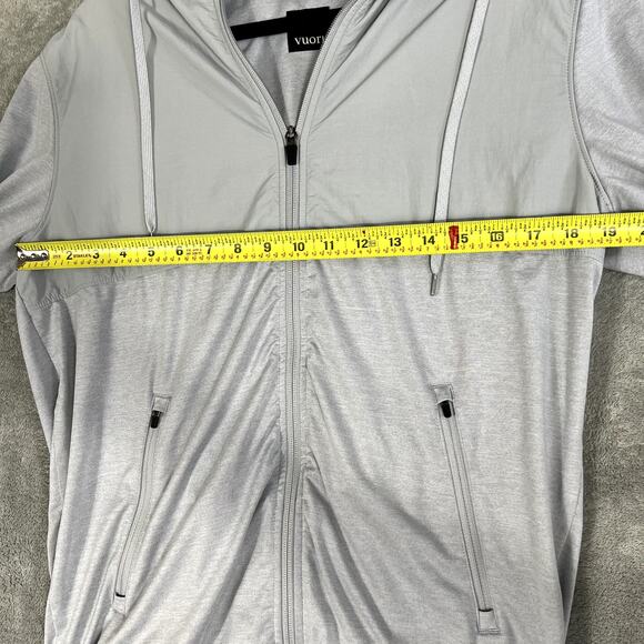 Vuori Gray Jacket Women's M Full Zip Outdoor Performance Lightweight Windbreaker - Picture 8 of 10